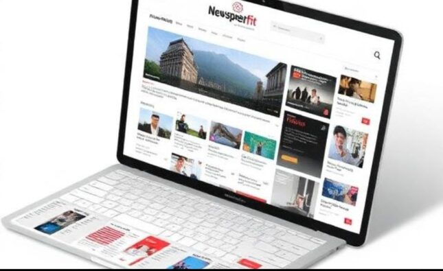 Newspaperfit com multi-niche content platform homepage